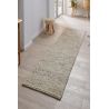 Tapis de couloir Minerals en laine effet bulles Beige Gris Clair
