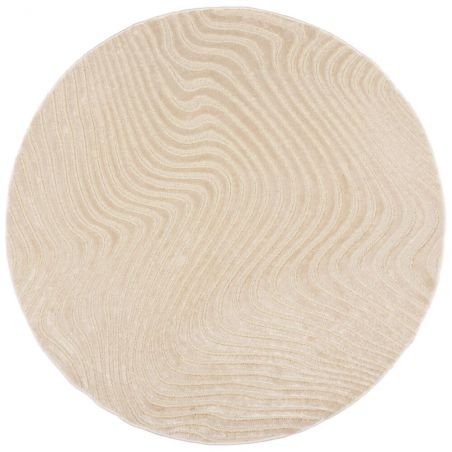 Tapis de salon en laine et viscose Channel Ivoire Tapis de salon en laine et viscose Channel Ivoire
