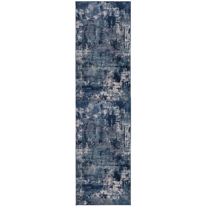 Tapis design Wonderlust Bleu Marine