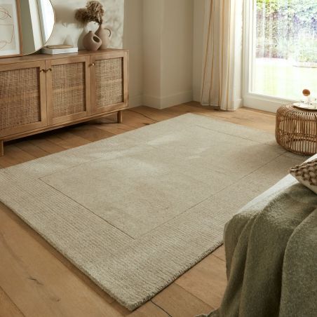 Tapis classique en laine Beige naturel Tuscany