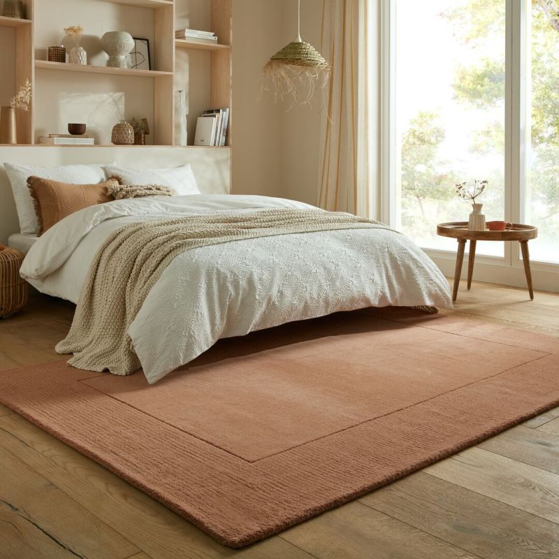 Tapis classique Laine Rectangulaire Orange Tuscany