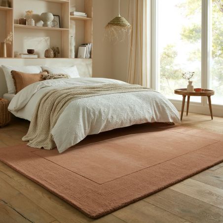 Tapis classique Laine Rectangulaire Orange Tuscany Tapis classique Laine Rectangulaire Orange Tuscany