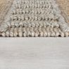 Tapis en jute à reliefs gris et beige Medina