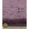 Tapis shaggy épais et brillant en Polyester Batignolles violet