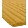 Tapis design original Motif 3D Pure laine nouvelle Zélande Léna jaune moutarde ocre