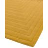 Tapis design original Motif 3D Pure laine nouvelle Zélande Léna jaune moutarde ocre