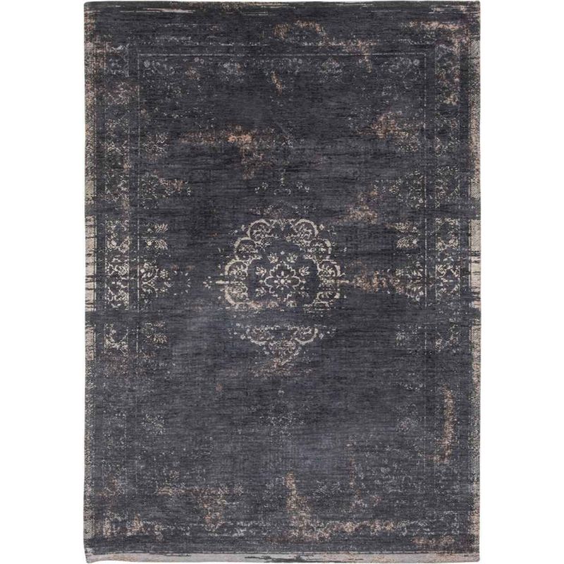 Tapis de Salon Médaillon Noir - Louis de Poortere