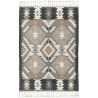 Tapis original kilim tissé main laine et coton Zanzibar