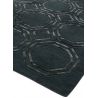 Tapis de salon moderne tufté main laine et viscose haut de gamme Oural vert profond