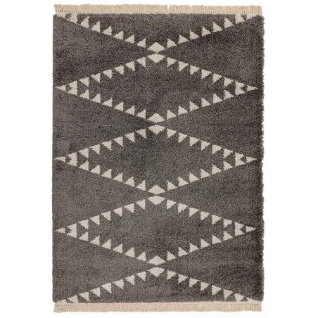 Tapis de style berbère en polypropylène extra doux Tigre gris foncé Tapis de style berbère en polypropylène extra doux Tigre gris foncé