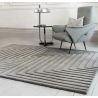 Tapis design original Motif 3D Pure laine nouvelle Zélande moderne Léna argent