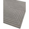 Tapis design original Motif 3D Pure laine nouvelle Zélande moderne Léna argent
