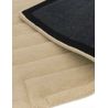 Tapis design original Motif 3D Pure laine nouvelle Zélande Léna naturel