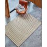 Tapis design original Motif 3D Pure laine nouvelle Zélande Léna naturel
