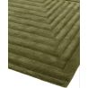 Tapis design original Motif 3D Pure laine nouvelle Zélande Léna vert