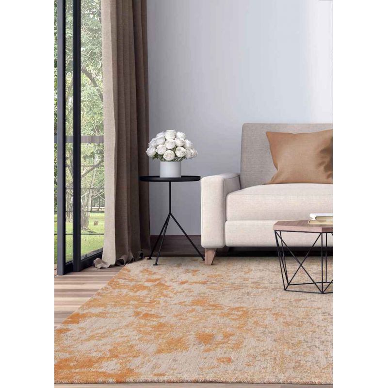 Tapis d'extérieur de qualité motifs ombrés DARA Terracotta