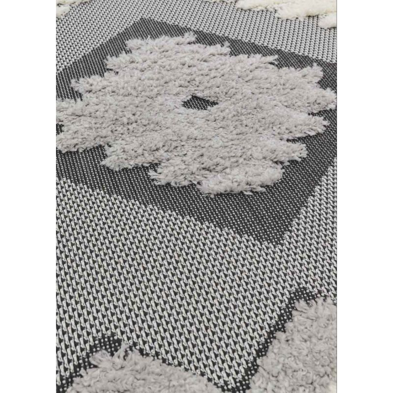 Tapis d'extérieur MONTY noir et crème TRIBAL