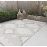 Tapis d'extérieur MONTY naturel et crème TRIBAL