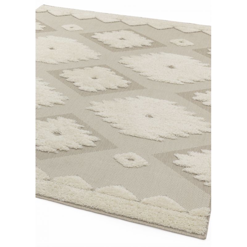 Tapis d'extérieur MONTY naturel et crème TRIBAL