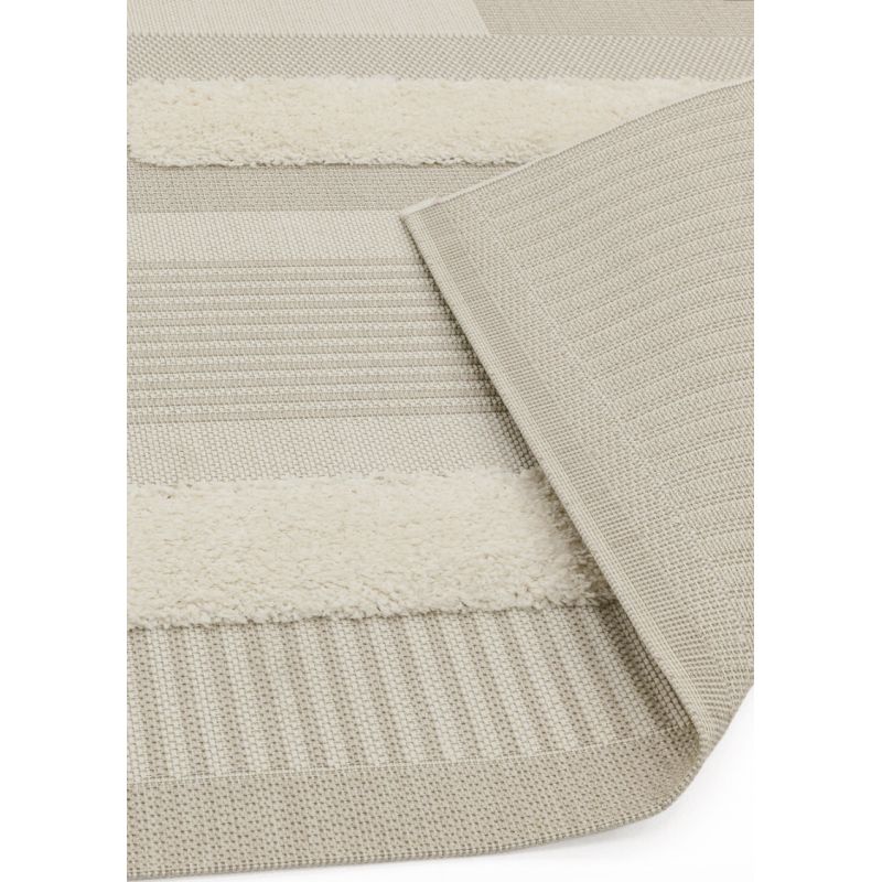 Tapis d'extérieur MONTY naturel et crème GEOMETRIC