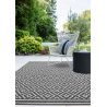Tapis d'extérieur PATIO mono noir DIAMOND