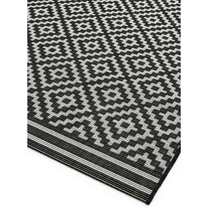 Tapis d'extérieur PATIO mono noir DIAMOND