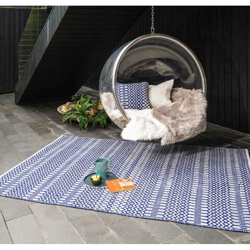 Tapis d'extérieur HALSEY bleu