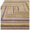 Tapis de salon en laine et viscose Gold Lineus