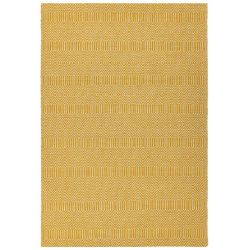 Tapis de salon tissé Moutarde Graphique
