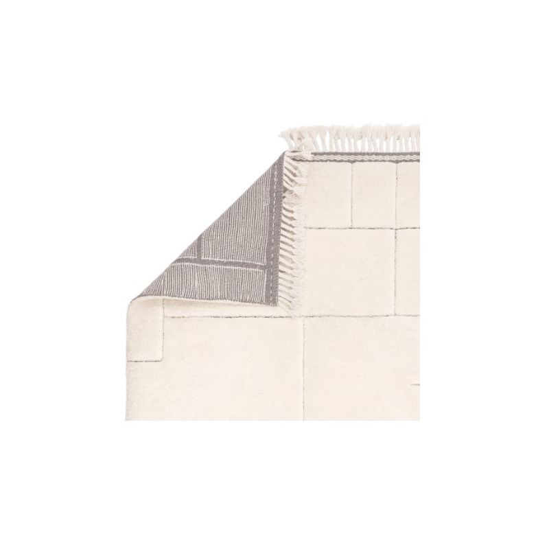 Tapis de salon epais motifs lignes berbère crème FIARA