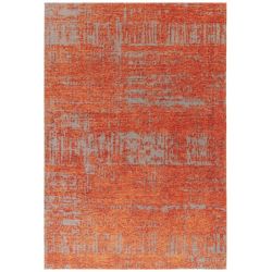 Tapisde salon tissé plat Orange intense Portimao