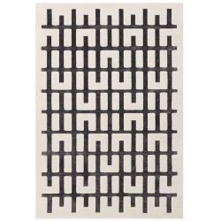 Tapis design Valongo Junction Charcoal Ivory par Joseph Lebon