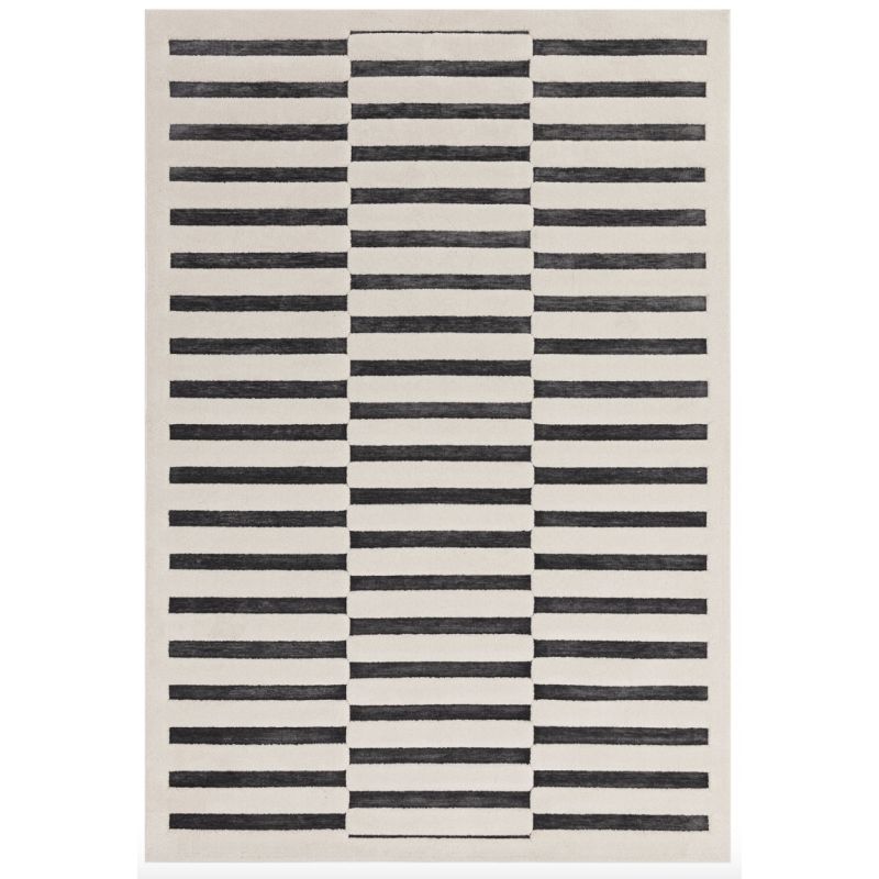 Tapis design Valongo Charcoal Ivory Build par Joseph Lebon