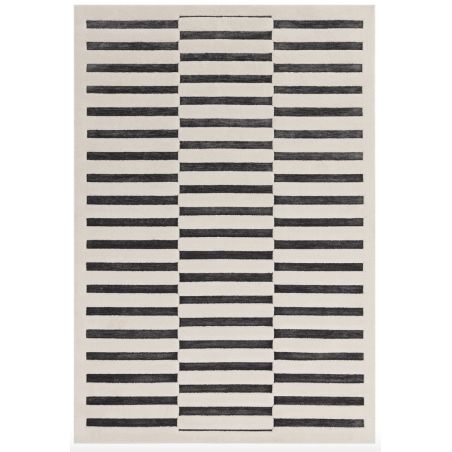 Tapis design Valongo Charcoal Ivory Build par Joseph Lebon