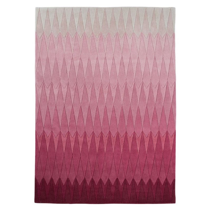 Tapis de salon Design en laine couleurs en dégradé Acacia Rose