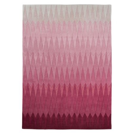 Tapis de salon Design en laine couleurs en dégradé Acacia Rose