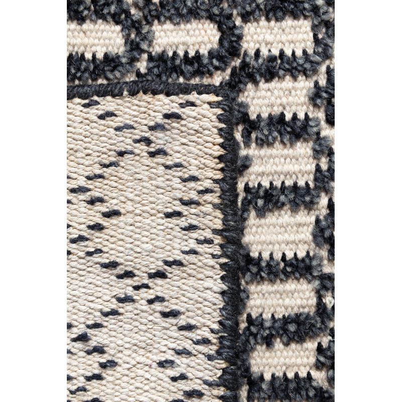 Tapis Design noué Main Switch Noir