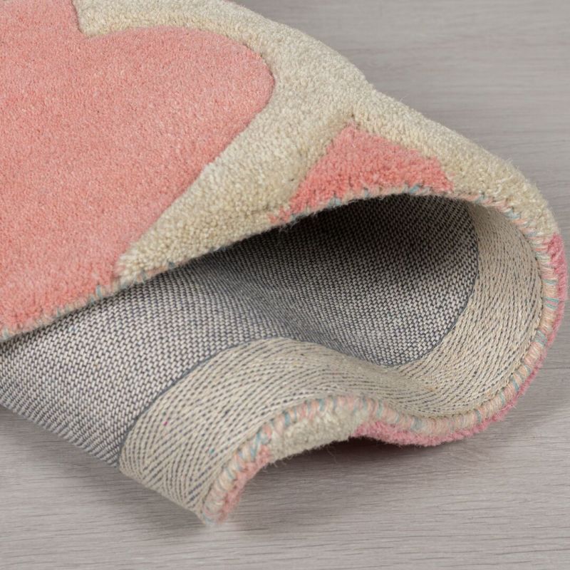 Tapis de couloir Rosella rose et bleu