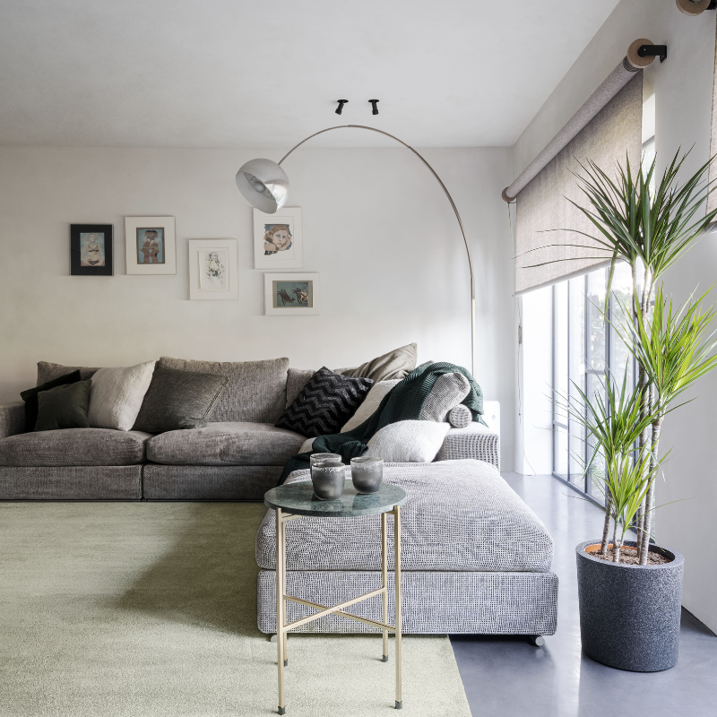 Tapis sur-mesure écoresponsable Thoosa Gris Mastic