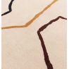 Tapis de salon contemporain pure laine lignes multicolore Oleniok