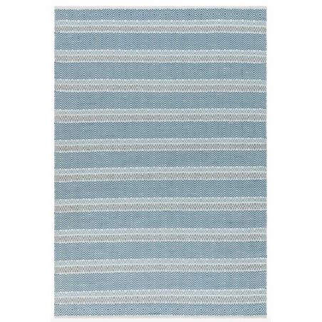 Tapis d'extérieur BOARDWALK bleu multi