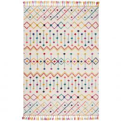 Tapis inspiration berbere multicolore Menara Prairie