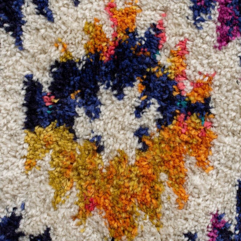 Tapis coloré motifs berbères Menara Bohemia