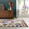 Tapis coloré motifs berbères Menara Bohemia