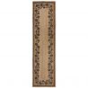 Tapis de couloir en jute naturel motifs noirs MAISIE