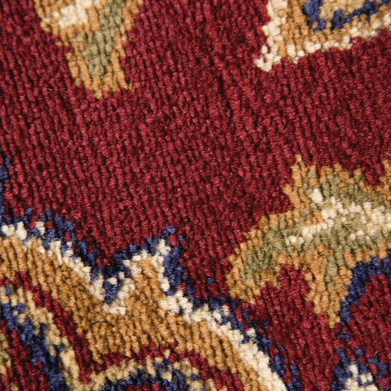 Tapis de salon à motifs persans Rouge Sherborne