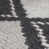 Tapis doux motifs berbères gris et blanc Zaid detail