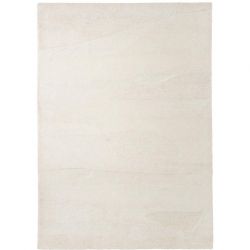 Tapis de salon haut de gamme pure laine ivoire Scape