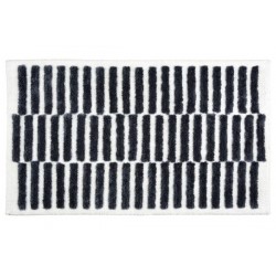 Tapis de bain Barbados rayé noir
