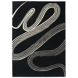Tapis moderne haut de gamme pure laine Decor Flow Caviar